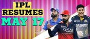 IPL 2025 resumes from May 17..!? Revised Schedule..!?