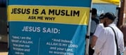 Jesus is a Muslim - Muslims In London Set Up These Stalls and Try To Convert Locals and Tourists