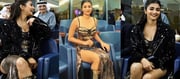 Pooja Hegde Sets the Night on Fire in Dazzling Gold Outfit