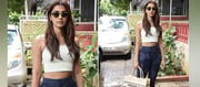 Printed Tights And A Christian Dior Book Tote - Pooja Hegde Casual Look Raises The Heat