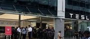 Tesla Opens Its First India Showroom Today In Mumbai's Bandra Kurla.