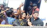 Actor Sai Dharam Tej at Prathiroju Pandagey Promotional Tour in Gajuwaka Set 2