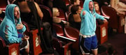 Adam Sandler Turns Heads In Informal Gym Shorts And A Sweatshirt, Says 'I Am Dressed Like A Man Gambling Video Poker At 2 Am.'