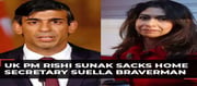 British PM Rishi Sunak ordered sacking of his Home Minister Suella Braverman..!??