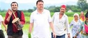 CM Dhami Honors Farmers By Ploughing Fields And Cultivating Paddy.