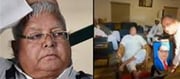 Controversy over Lalu Yadav's photo with Ambedkar's photo?