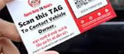 Car Contact Tag is a small device or sticker that can be placed on your car