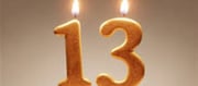 How do people born on the 13th celebrate their birthday?