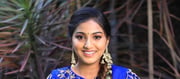 Pranavi Manukonda New Images In Blue Saree