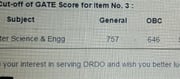 DRDO Cut-Offs - General 757, OBC 646, SC 548, ST 386 - Reservations Decide Who Build Missiles, Radars and Weapons and people's safety?
