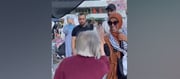 Islamists Harass and Humiliate An Elderly German Woman During Pro-Palestinian Protests