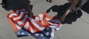 NYC's Muslim Mayor Supporters and Palestinian Protesters Burn American Flag and Chant "F*Ck America"