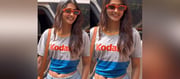 Pooja Hegde Hot Navel Show In Crop Top and Funky Shades