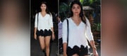Pooja Hegde Spotted in Stylish Casual Ensemble - Fashion Moment Captured
