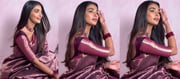 Pooja Hegde Teases Our Temptations In Maroon Saree