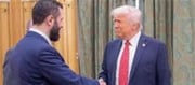 Trump shook hands with former terrorist after ceasefire?