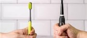 Is it better to apply an electric-powered toothbrush or a normal toothbrush?