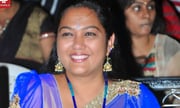 Actress Hema in Blue Saree Images