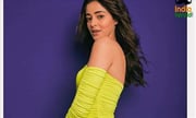Ananya Pandey Looking Too Sexy in Green Short Dress