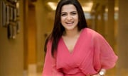Dhivyadharshini Aka DD Sizzles In Pink Robe Dress