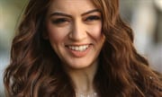 Hansika Motwani in a Black and White Striped Jump Suit Set 2