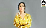 Hina khan Cute Yellow Dress Stills