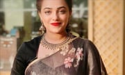 Nithya Menon Hot Photos In A Transparent Saree