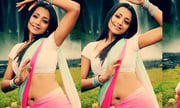 Trisha exposes her Seducing Waist curves and deep navel in Saree
