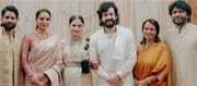 Naga Chaitanya and Shobitha at Akhil's wedding...!!