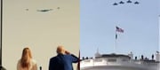 B-2 stealth bomber display over the White House!