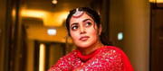 Poorna Hot Photos In Red Dress