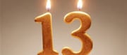 How do people born on the 13th celebrate their birthday?