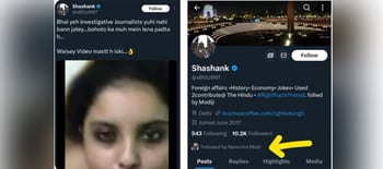 PM Modi Follows Porn Account ?