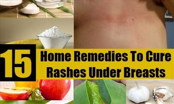 How to get rid of rash under breast