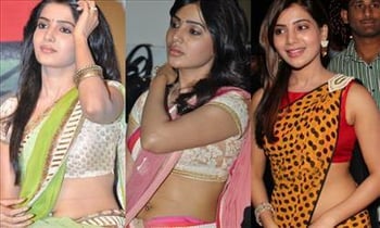 HOT :: Samantha s Top 10 Oops moments in Saree outfit