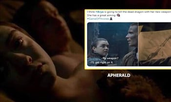 Arya Sex scene in GAME OF THRONES makes everyone uncomfortable - Check out  these Funny Tweets