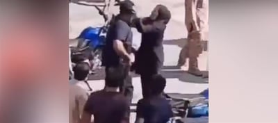 Barbaric Islamist Regime - Beating a Woman Whose Hijab Is Not Worn In a Specific Way !?!