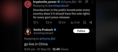 BJP Arrogance! ANI Editor Said 'Go To China' to a guy who asked why DD Doesn't Cover Govt Conferences