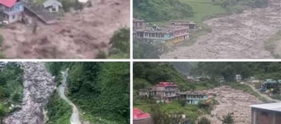 Clouds have burst at five places in Himachal Pradesh
