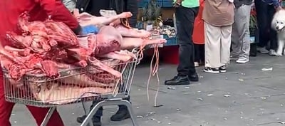 London - An Unconventional Meat Transportation Sparks Debate