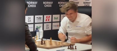 Lost to India's Gukesh - Carlsen Bangs Table In Anger - Watch