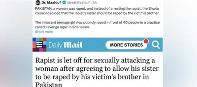 Pakistan - Woman Was Raped and Rapist's Sister Was Allowed To Be Raped By Victim's Brother For 'Justice' !?!