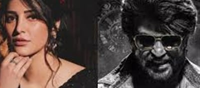 Shruti Haasan Describes Running With Rajinikanth As Fulfilling.