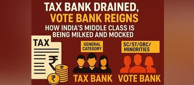 Tax Bank Drained, Vote Bank Reigns: How India’s Middle Class is Being Milked and Mocked