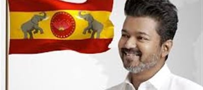 Vijay Raises Birthday Flag At TVK Convention