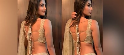 When Pooja Hegde Oozes Oomph In Backless Blouse