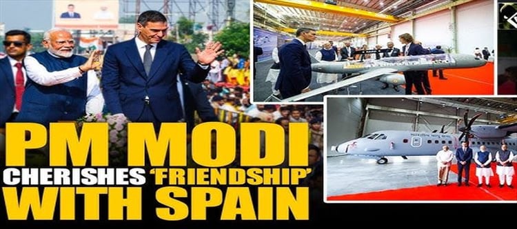 PM Modi and Spain s Pedro Sanchez inaugurated TATA Aircraft