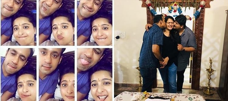750px x 332px - Anushka Shetty posts a goofy photo with her brother and it