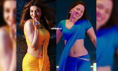 Kajal Xxxxxx - Who Oozes Sex Appeal and Tempts more in Saree? Kajal or Tam