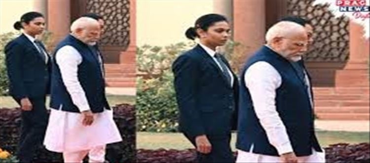 Spg Commando Modi Female SPG commando seen with PM Modi for the first time?